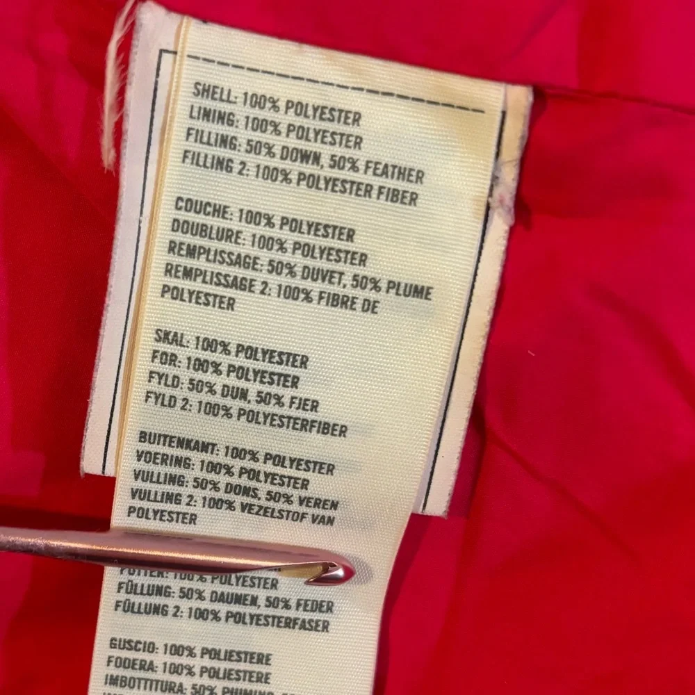 Hollister Women's Feather Puffer Vest Size Small Hot Pink with Quilted‎ Hooded - Picture 7 of 10